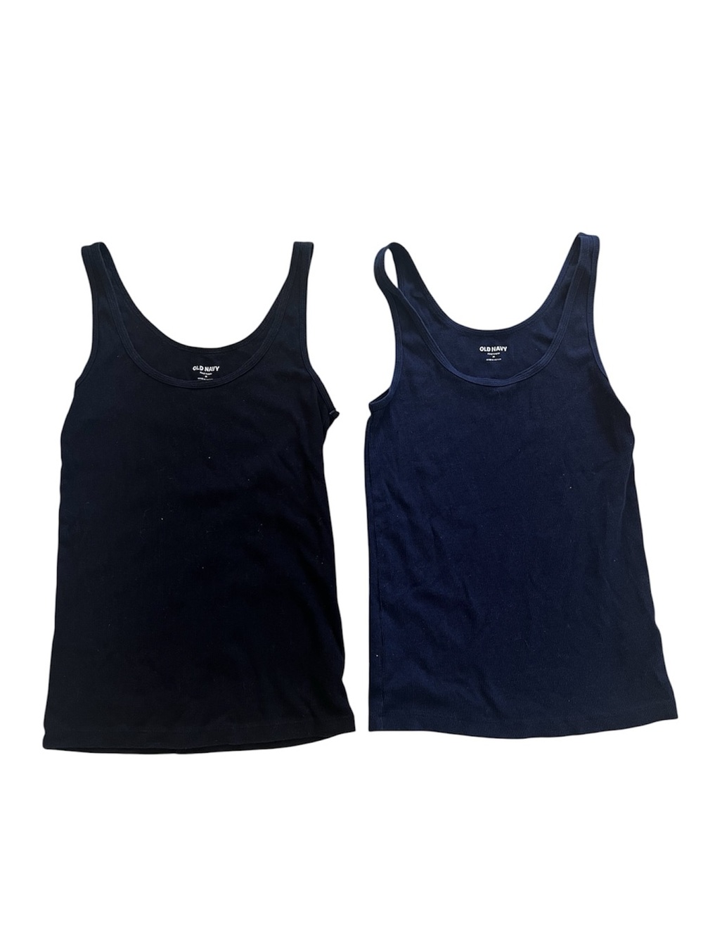 2 Old Navy Ribbed Tanks- Navy and Black